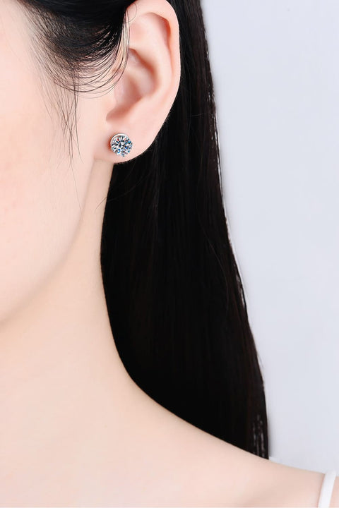 Beloved | 2 CT Moissanite Stud Earrings