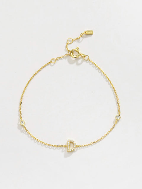 A To F | Gold or Silver Bracelet