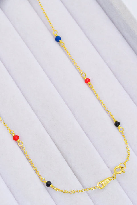 Aura Gold Plated Crystal Necklace