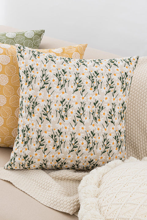 3-Pack Botanical Embroidery Pillow Covers