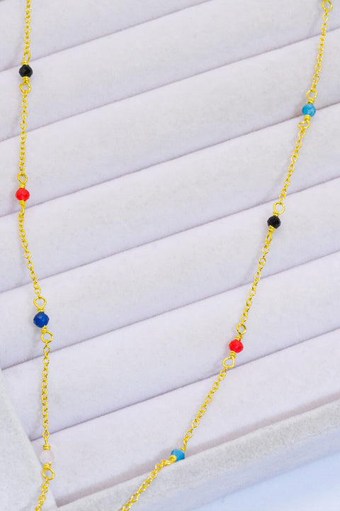 Aura Gold Plated Crystal Necklace