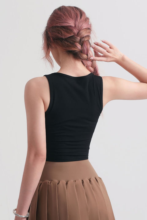 Ribbed Sporty Crop