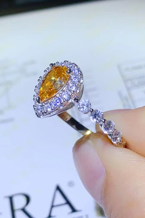 Amber | 1 CT Moissanite Ring