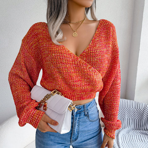 Heather Cropped Sweater