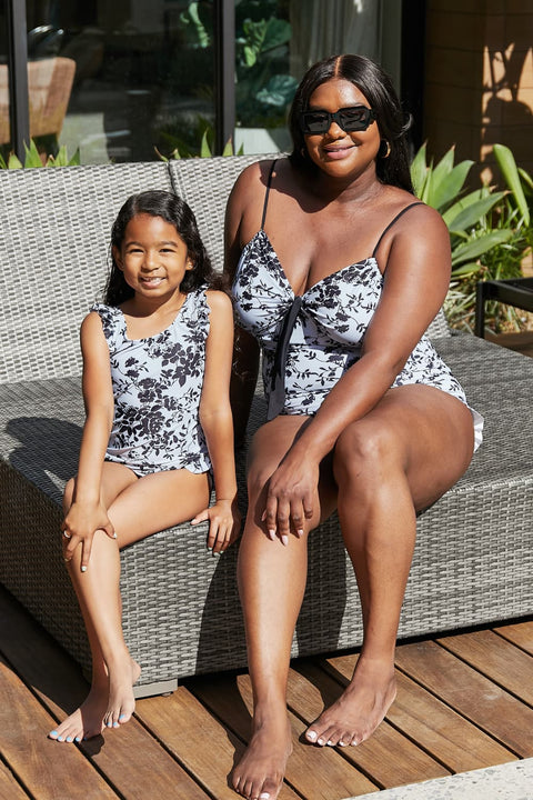 Côte d'Azur Mommy & Me Ruffle Trim One-Piece Swimsuit