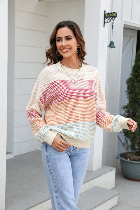 Candy Color Block Sweater