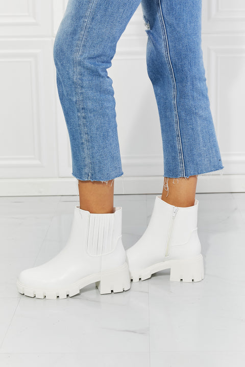 Delaney Boots in White