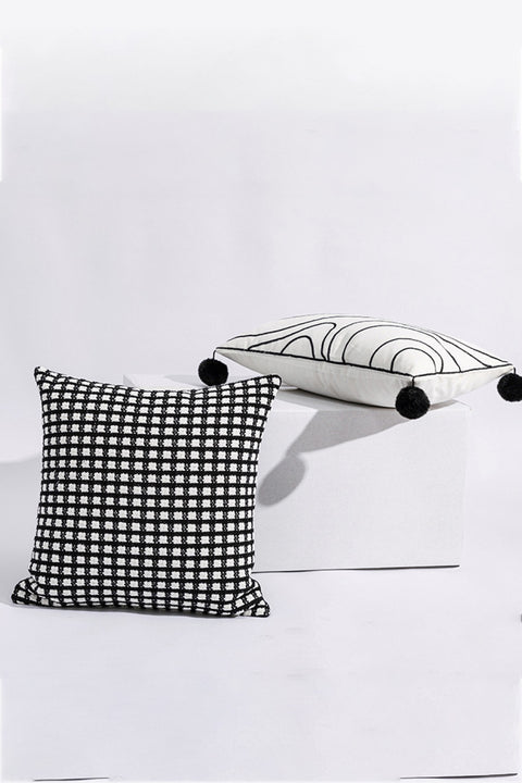 4-Pack Black & White Pillow Covers