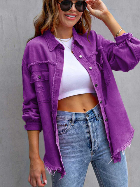 Every Day Distressed Denim Jacket