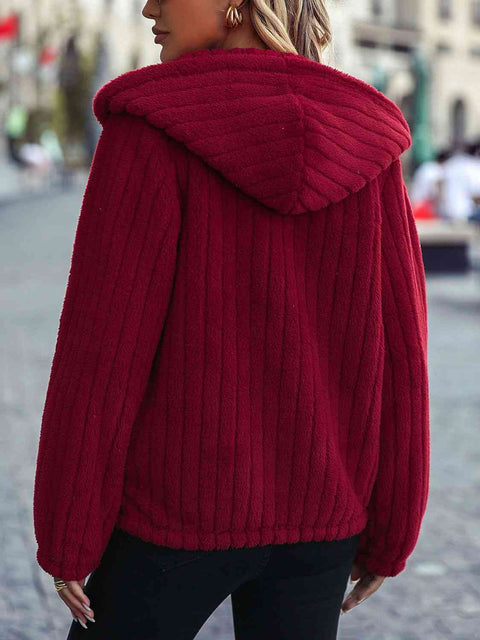 Garnet Ribbed Jacket