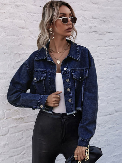 Crop It Hot Jean Jacket