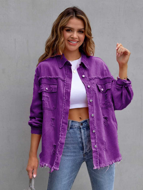 Every Day Distressed Denim Jacket