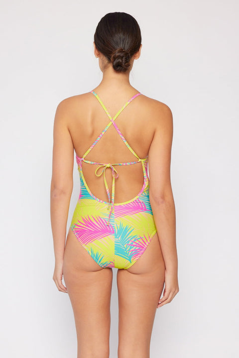 High Tide Mommy & Me One-Piece in Multi Palms