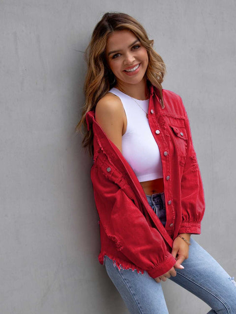 Every Day Distressed Denim Jacket