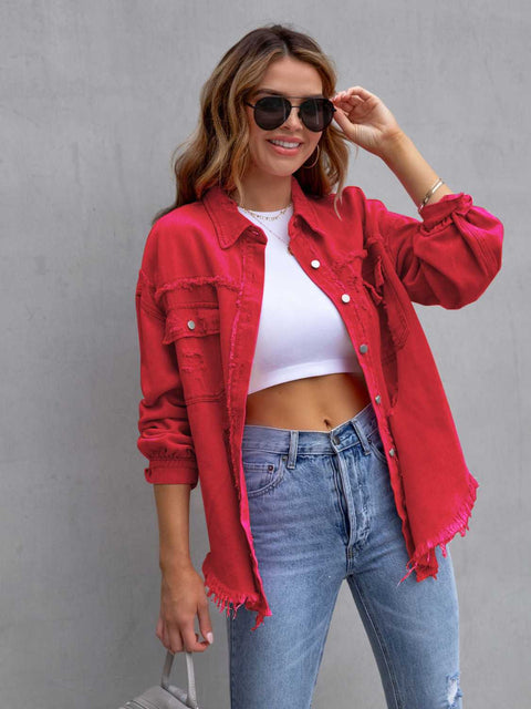 Every Day Distressed Denim Jacket