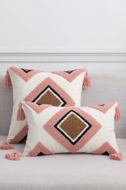 Brick & Mauve Geo Pillow Case