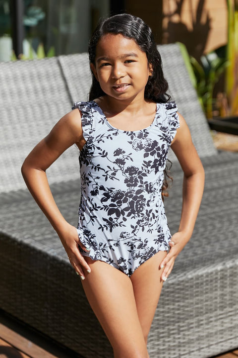 Côte d'Azur Mommy & Me Ruffle Trim One-Piece Swimsuit