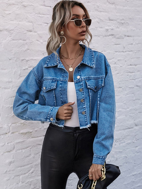 Crop It Hot Jean Jacket